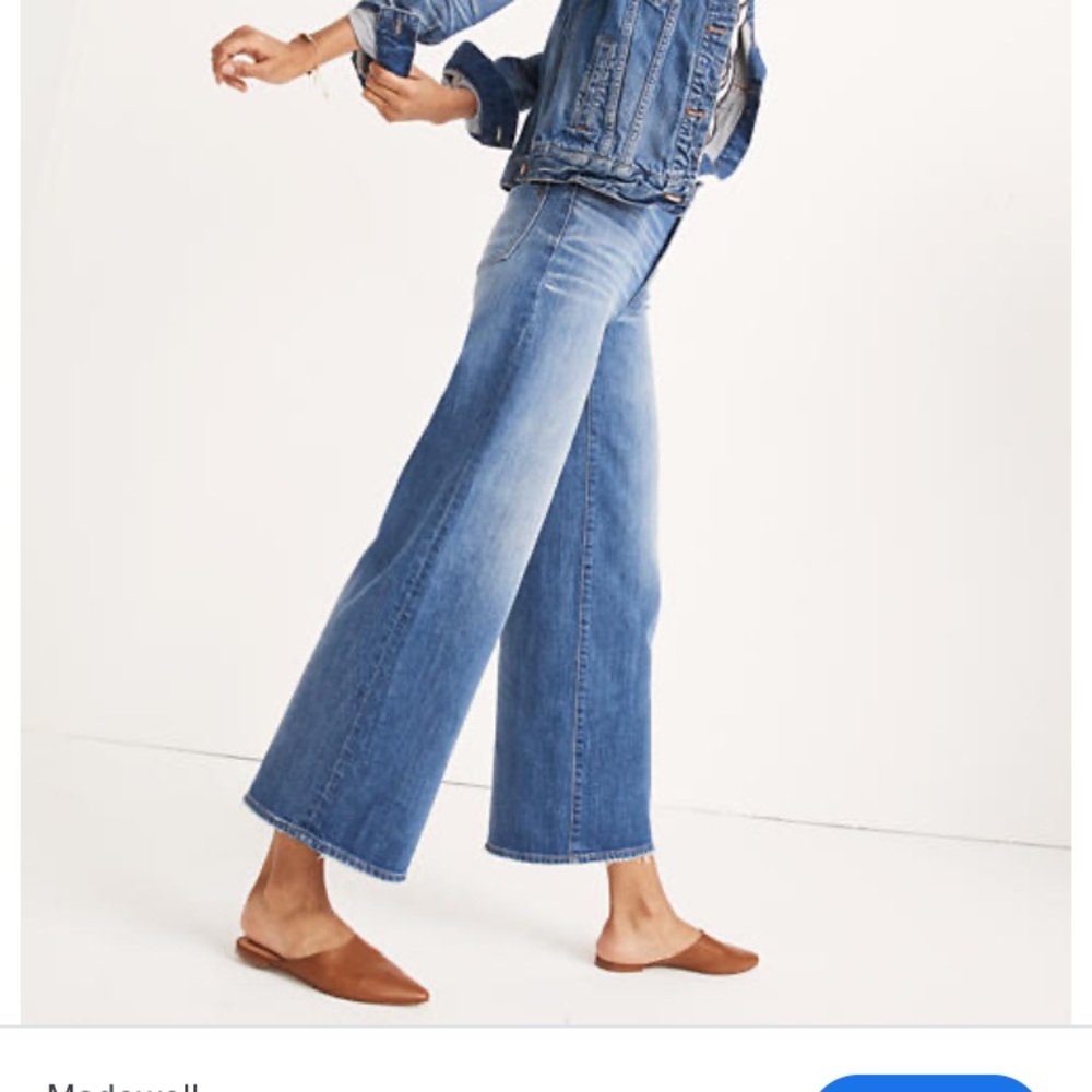 Euc madewell wide leg crops size 31 women’s 12